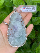 Load image into Gallery viewer, Jadeite Jade Pendant Necklace, Phoenix Pendant, bring Wealth &amp; Prosperity in Fengshui