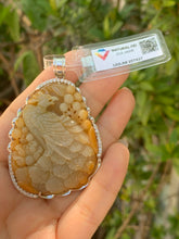 Load image into Gallery viewer, Jadeite Jade A Pendant Necklace, Hand Carved Phoenix Pendant, Jadeite Pendant