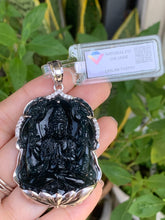 Load image into Gallery viewer, Jadeite Jade Pendant, Hand Carved Quan Yin Budda, Jadeite Pendant