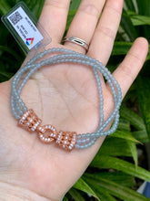 Load image into Gallery viewer, Jadeite Jade Bracelet, 3MM Beads Bracelet, Jadeite Jade Bracelet (Wrist:17CM)