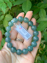 Load image into Gallery viewer, Ice Jadeite Jade A Bracelet, 12.2mm Bead, Wrist 16.5cm