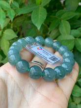 Load image into Gallery viewer, Ice Jadeite Jade A Bracelet, 12.2mm Bead, Wrist 16.5cm