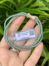 Load image into Gallery viewer, Jadeite Jade Bracelet, Jade Bracelet 3MM bead, Jade Bracelet (Wrist: 16CM)