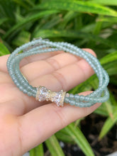 Load image into Gallery viewer, Jadeite Jade Bracelet, Jade Bracelet 3MM bead, Jade Bracelet (Wrist: 16CM)