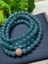 Load image into Gallery viewer, Jadeite Jade bead 5.8MM bracelet, Jade bracelet (L:64CM|25”)