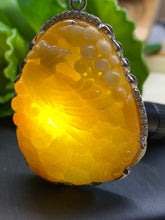Load image into Gallery viewer, Jadeite Jade A Pendant Necklace, Hand Carved Phoenix Pendant, Jadeite Pendant