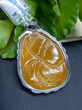 Load image into Gallery viewer, Jadeite Jade A Pendant Necklace, Hand Carved Phoenix Pendant, Jadeite Pendant