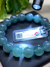 Load image into Gallery viewer, Ice Jadeite Jade A Bracelet, 12.2mm Bead, Wrist 16.5cm