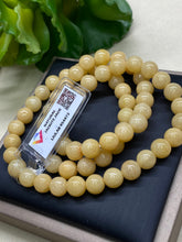 Load image into Gallery viewer, Jadeite Jade A Bracelet / Necklace 8-8.5mm bead, Jadeite Bracelet, Stretching style (L 20”)
