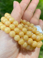 Load image into Gallery viewer, Jadeite Jade A Bracelet / Necklace 8-8.5mm bead, Jadeite Bracelet, Stretching style (L 20”)