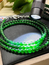 Load image into Gallery viewer, Jadeite Jade Necklace, Jade Bracelet 3.7-4.03MM bead, (Length 21”)